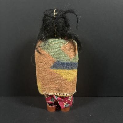 LOT 134: Vintage Native American Indian Skookum Dolls & Novelty Papoose Doll Postcard