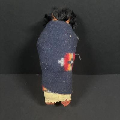 LOT 134: Vintage Native American Indian Skookum Dolls & Novelty Papoose Doll Postcard