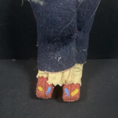 LOT 134: Vintage Native American Indian Skookum Dolls & Novelty Papoose Doll Postcard