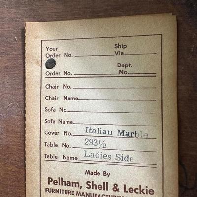 Italian Marble Side Table (See Details)