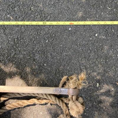 LOT 166: Vintage Wooden Toboggan / Sled