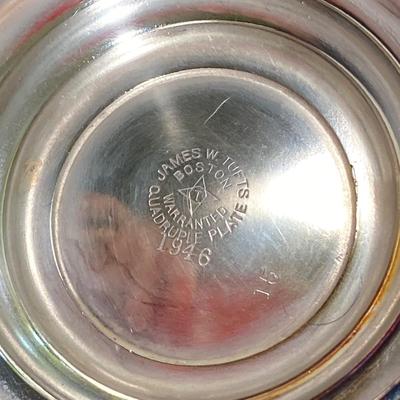 LOT 171: Silver Plated Collection - James W Tufts Quadruple Plated 1946 Pitcher, Utensils (Indian Silver / Four Star England, R Walace...