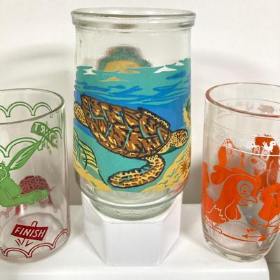 LOT 173: Collection of Children's Juice Glasses and Mugs - Welch's and Bunnykins Included