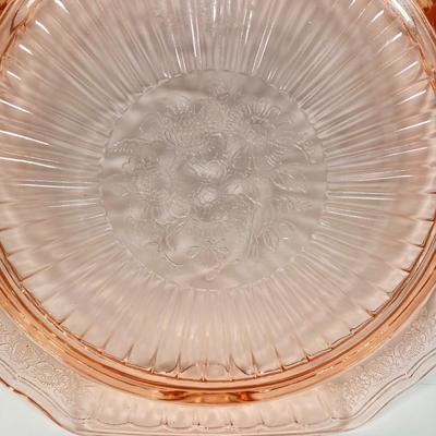 LOT 177: Collection of Pink Glass - Serving Plates / Bowls
