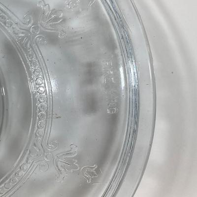 LOT 180: Fire King Oven Glass Collection - 2 Rectangular Casserole Dishes, Small Lidded Rectangular Refrigerator Dish, Plate, Bowl,...
