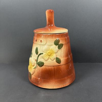 LOT 222: Vintage Butter Churn Cookie Jar