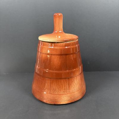 LOT 222: Vintage Butter Churn Cookie Jar