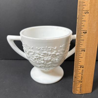 LOT 235: Milk Glass Collection Featuring Westmorland English Hobnail Hat