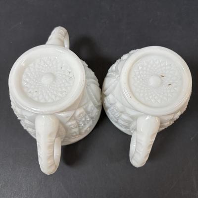 LOT 235: Milk Glass Collection Featuring Westmorland English Hobnail Hat