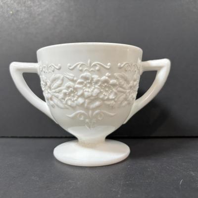 LOT 235: Milk Glass Collection Featuring Westmorland English Hobnail Hat