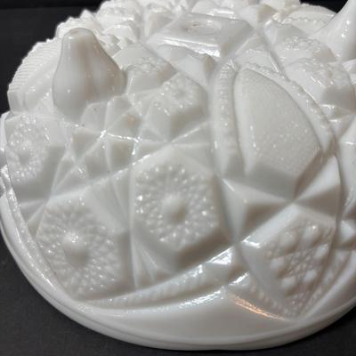 LOT 235: Milk Glass Collection Featuring Westmorland English Hobnail Hat