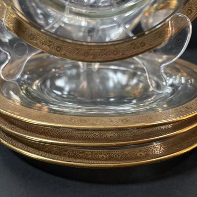 LOT 238: Elegant Gold Rimmed Collection