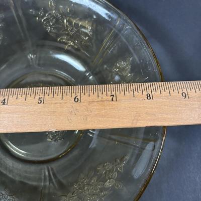 LOT 249: Vintage Amber Depression Glass Collection