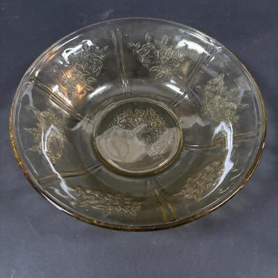 LOT 249: Vintage Amber Depression Glass Collection