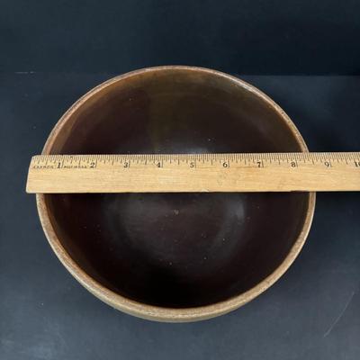LOT 252: Vintage Potter Bowls featuring a Redware Bowl