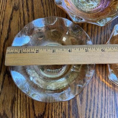 LOT 255: Jeanette Glass Iris and Herringbone Marigold Carnival Glass Collection