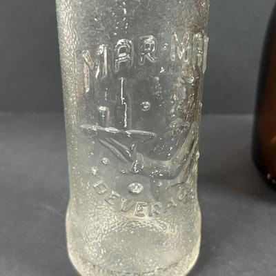 LOT 261: Hall for Westing House Refrigerator Dishes (no lids), Brown Glaze Bowl USA, Shawnee Cat Creamer, National Dairy Orange Juice...