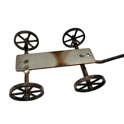 Vintage Silver-Plate Wheelbarrow Condiment Server