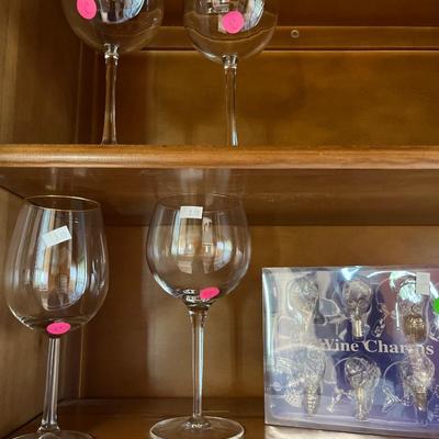 Sale Photo Thumbnail #202: Wine Glasses