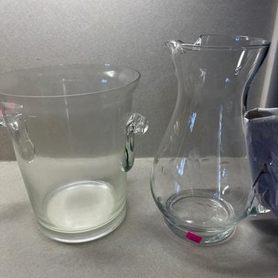Sale Photo Thumbnail #227: Glassware and Pitchers.