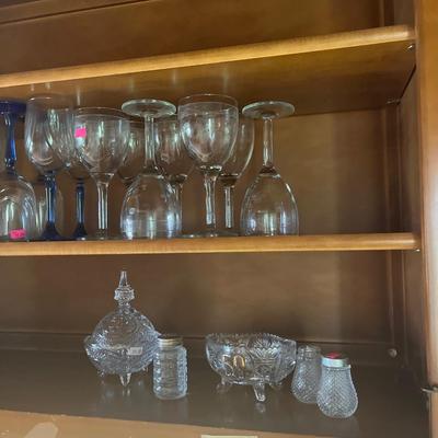 Sale Photo Thumbnail #226: Glassware and Pitchers.