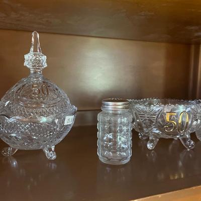 Sale Photo Thumbnail #228: Glassware and Pitchers.
