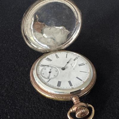 Elgin Sterling Silver .925 Pocket Watch