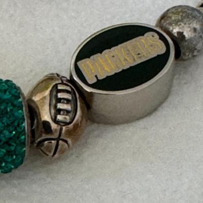 CHAMILIA BEAD / charm bracelet with box / GREEN BAY PACKERS
