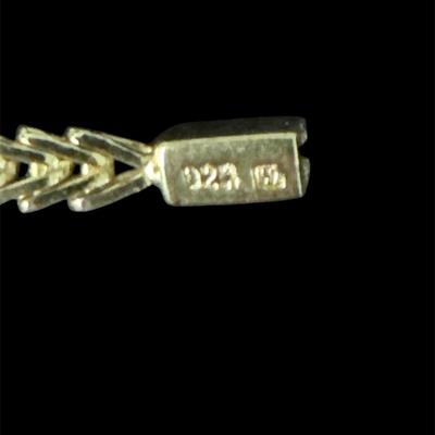 Sterling Silver (Gold plated) Tennis Bracelet with stones