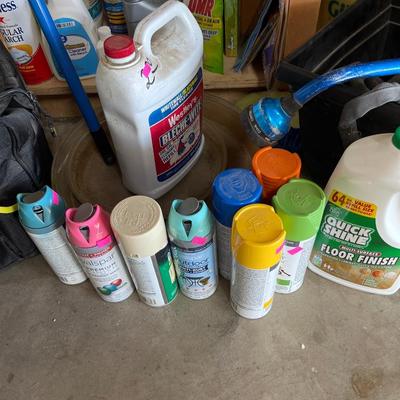 Sale Photo Thumbnail #273: Sprinkler control , boxes ,paints,hoses,sprayers, grout& misc