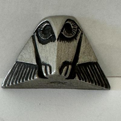 Bruce Casting pewter minimalist owl
