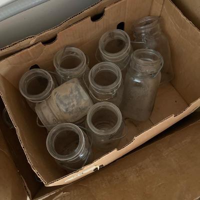 Sale Photo Thumbnail #279: Vintage canning jars