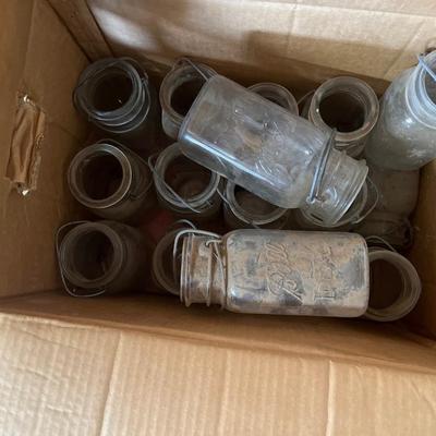 Sale Photo Thumbnail #295: Vintage lot of canning and collectible jars