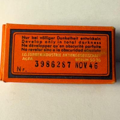 AGFA ISOPAN F film Nov. 1946 WW2 US Soldier purchase