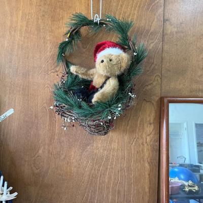 Sale Photo Thumbnail #305: Coffee table & Mirror and Lot of Christmas Decorations