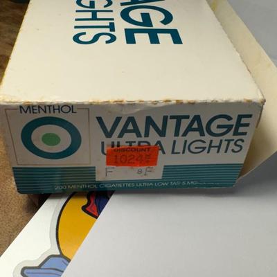 7 packs of vintage unopened 1980's Vantage ultra lights