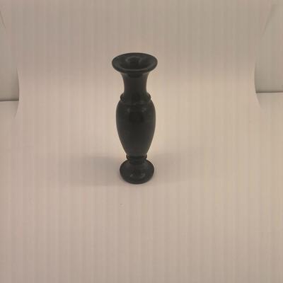 Black stone vase