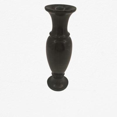 Black stone vase