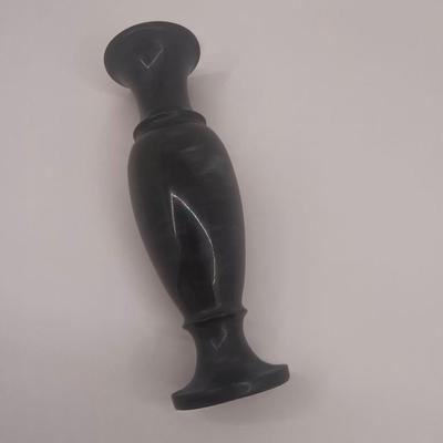 Black stone vase