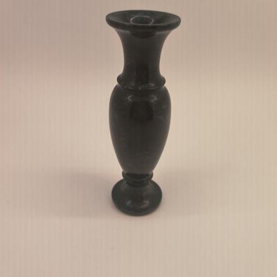 Black stone vase