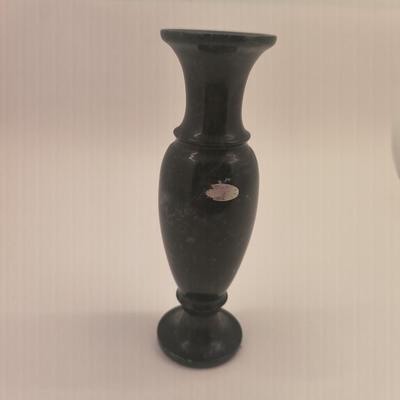 Black stone vase