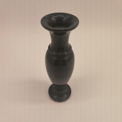Black stone vase
