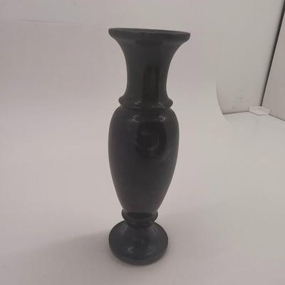 Black stone vase