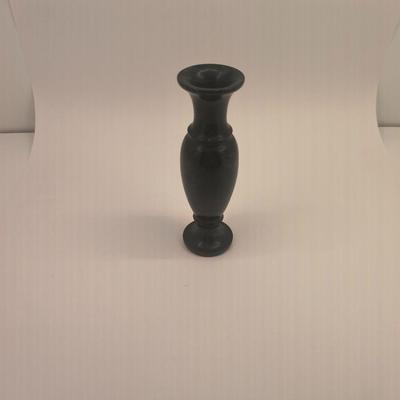 Black stone vase