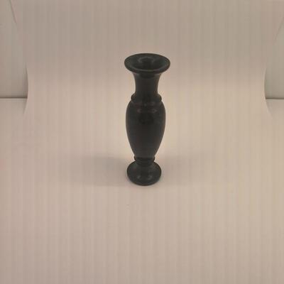 Black stone vase