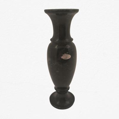 Black stone vase