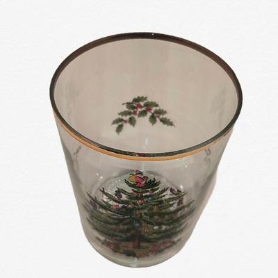 Glass with Christmas tree, 2