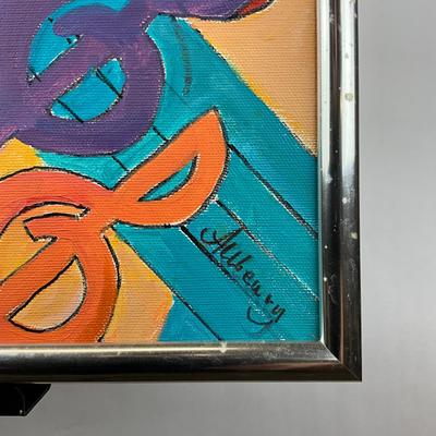 Sale Photo Thumbnail #363: Has metal silver frame
Frame: 16" high x 20" wide
