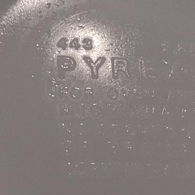 Pyrex Four Piece Nesting Mixing Bowl Set- Colonial Mist Cinderella Pattern