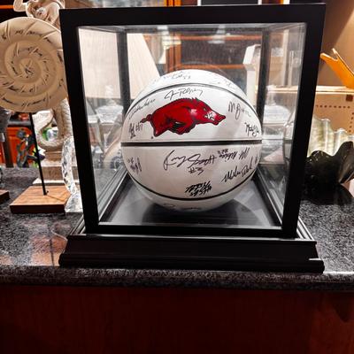 Arkansas Razorback Autographed Basketball